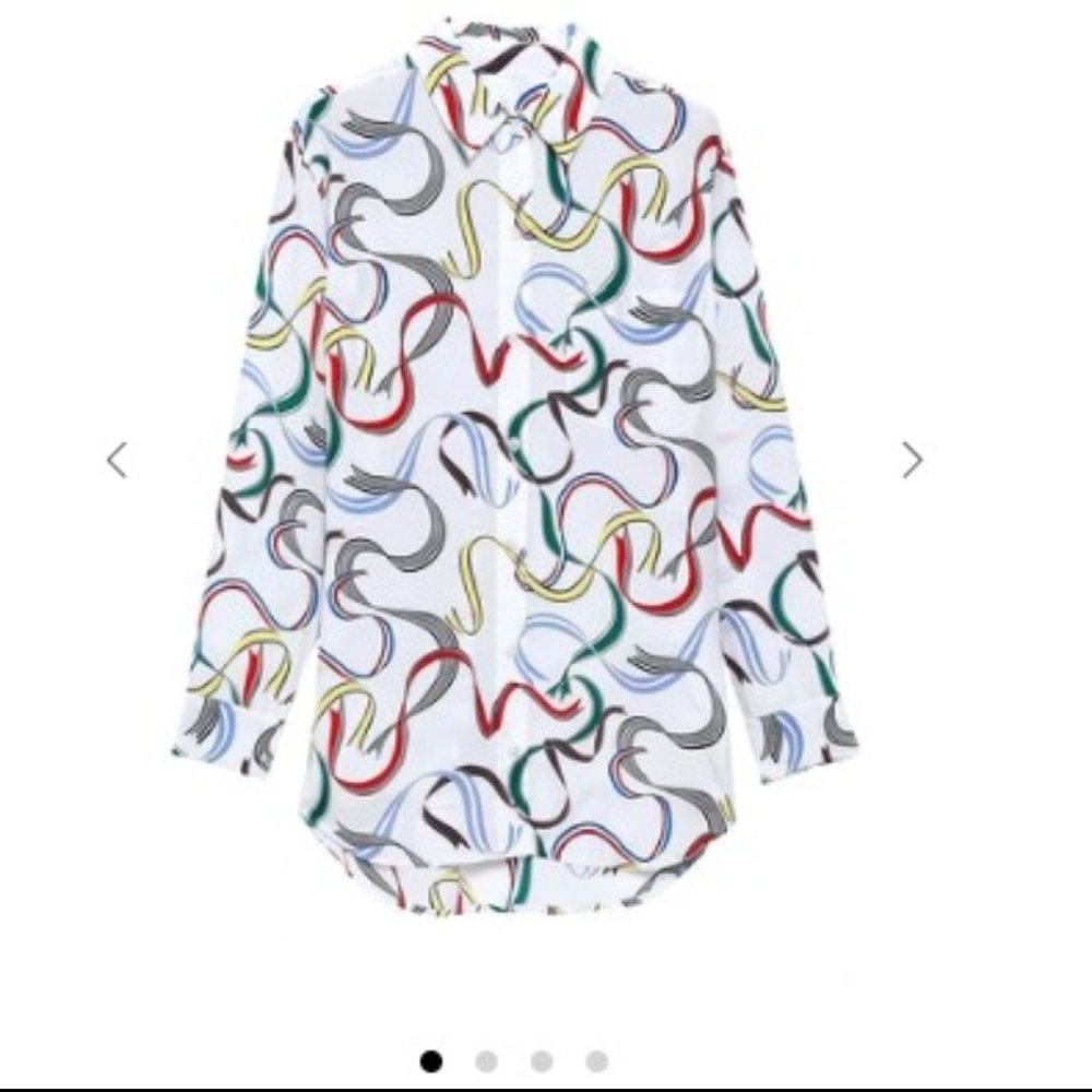 EQUIPMENT - Printed washed-silk shirt